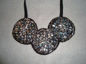 black bib necklace