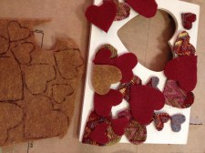 cutting out hearts