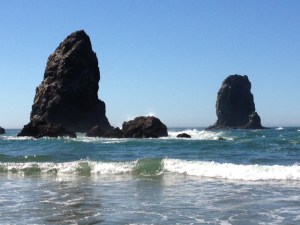 rocks and waves