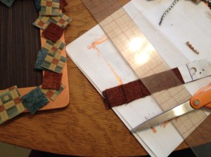 measuring and cutting squares