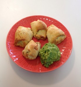 plated with guacamole