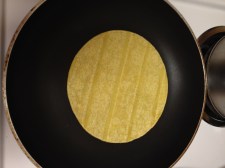 heating tortilla