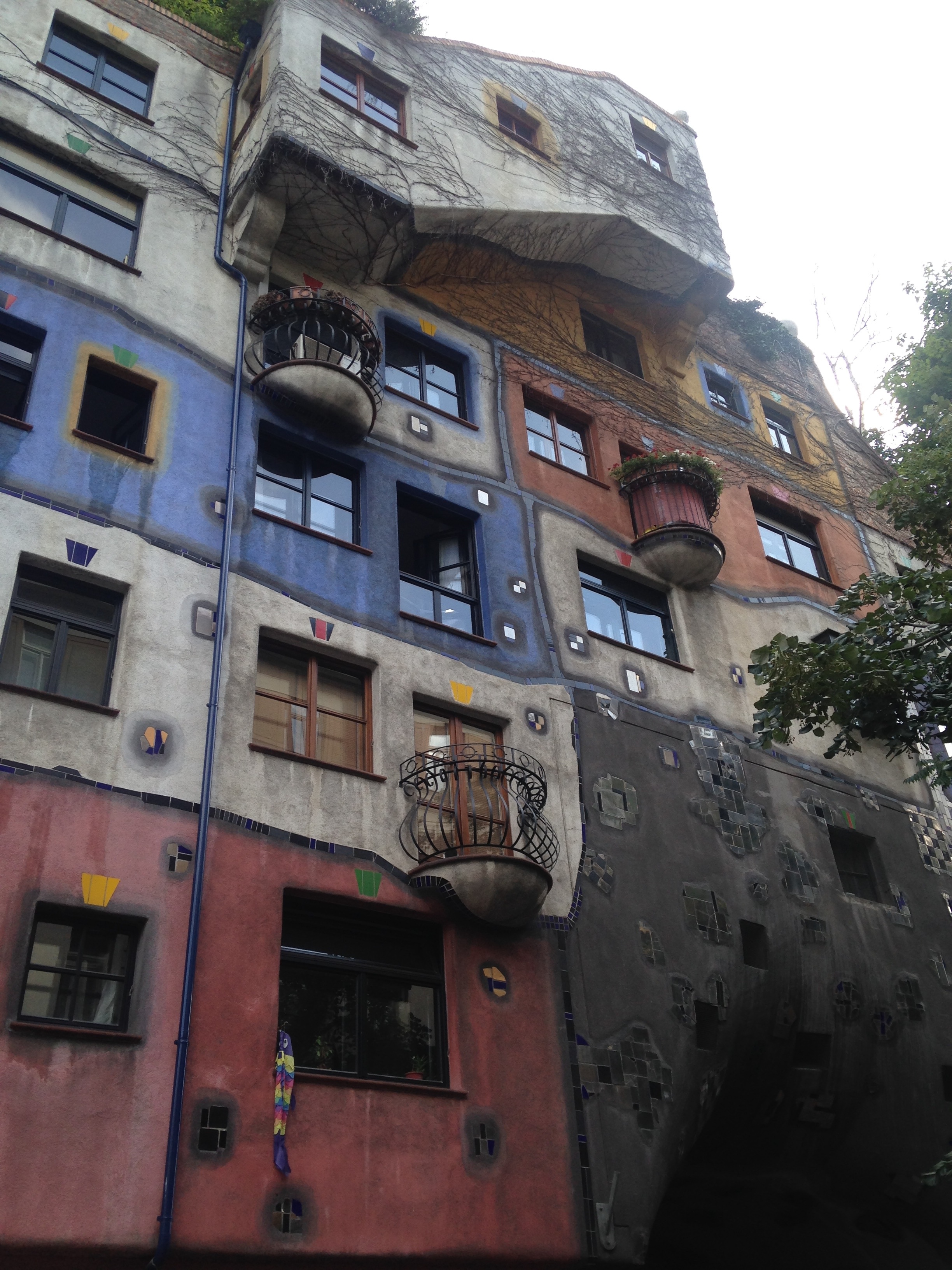 Hundertwasser apartment facade